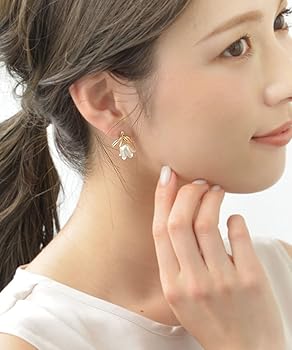 No.1075　専用出品　イヤリング１点 Amazon | ホワイト フラワー ピアス イヤリング パール調 大人
